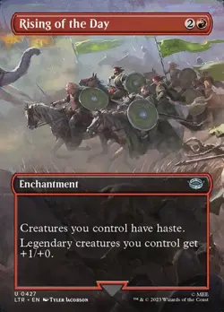 2x Rising of the Day - Extended Art LTR NM MTG - Image 1