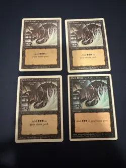 MTG Dark Ritual x3 Revised X1 4th Edition Common NM! - Image 1