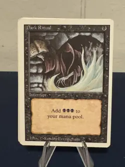MTG Dark Ritual x3 Revised X1 4th Edition Common NM! - Image 3