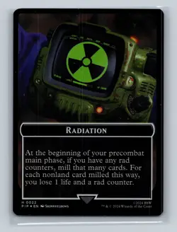 MTG - Radiation // Soldier Token - 22 // 4 - Fallout - Foil - Token - NM - Image 1
