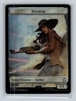 MTG - Radiation // Soldier Token - 22 // 4 - Fallout - Foil - Token - NM - Image 2