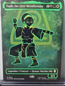 Magic the Gathering Toph, the First Metalbender Neon Green Ink 0362 - Image 1