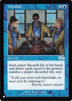 MTG Windfall (111) | NM | The List Reprints {LIST} - Image 1