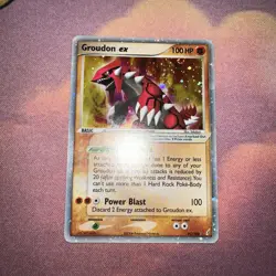Pokemon EX Crystal Guardians Holo Groudon ex 93/100 Near Mint NM - Image 2