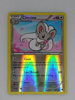 Pokemon Cinccino Reverse Holo 88/124 XY Fates Collide 2016 - Image 1