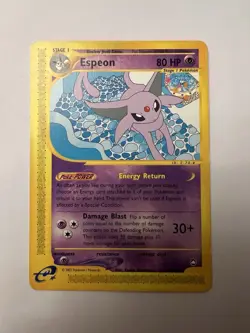 Pokemon TCG Espeon Regular 11/147 Aquapolis Excellent Condition - Image 1