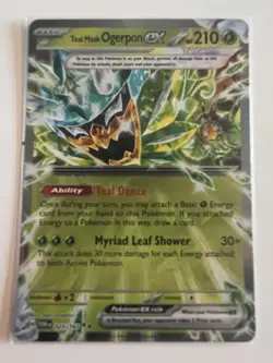 Teal Mask Ogerpon ex 025/167 Double Rare Holo Near Mint Twilight Masquerade - Image 1