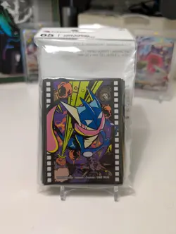 Pokemon Center Official Sleeves (x65) Greninja Midnight Agent - New - Image 1