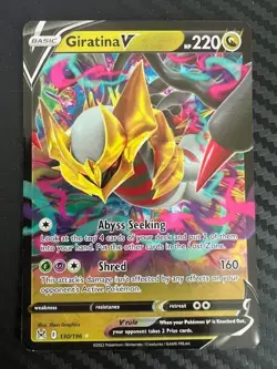 Pokemon TCG Giratina V 130/196 Sword & Shield Lost Origin Ultra Rare NM - Image 1