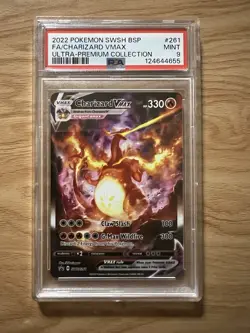 Pokemon TCG Charizard VMAX SWSH261 Black Star Promos Holo PSA 9 - Image 1