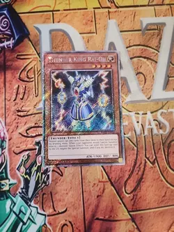 Thunder King Rai-Oh RA03-EN206 Platinum Secret Rare 1st Ed NM Yugioh - Image 1