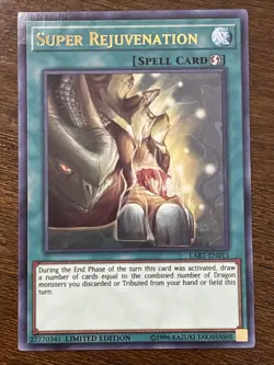 Yu-Gi-Oh! TCG Super Rejuvenation LART-EN013 Limited Edition Ultra Rare LP - Image 1