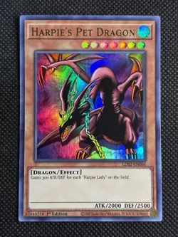 YuGiOh! - Harpie's Pet Dragon LDS2-EN066 Ultra Rare 1st Edition Near Mint - Image 1
