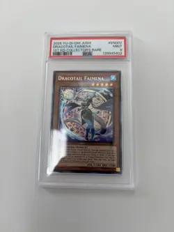 YU-GI-OH Jush Dracotail Faimena 1st Edition Collectors Rare PSA 9 - Image 1