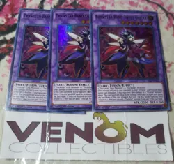 3x (M/NM) Trickstar Band Sweet Guitar SAST-EN033 Super Rare 1st Edition YuGiOh - Image 1