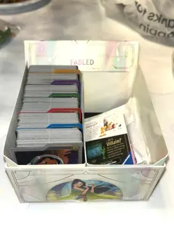 Disney Lorcana Fabled Card Lot Common Uncommon Rare Super Rare Box + Game Pieces - Image 1
