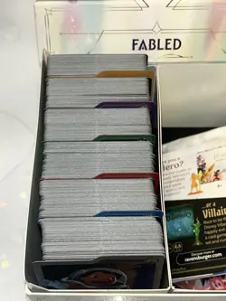 Disney Lorcana Fabled Card Lot Common Uncommon Rare Super Rare Box + Game Pieces - Image 3