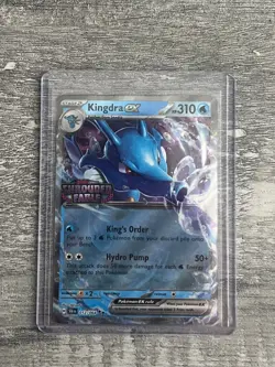 Pokemon TCG Shrouded Fable Kingdra Card 012/064 EX - STAMPED PROMO - Image 1