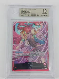 One Piece Premium Card Collection Uta #P-011 Leader BGS 10 PRISTINE - Image 1