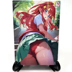 The Quintessential Quintuplets Itsuki Nakano Sexy Anime Waifu Goddess Art Card - Image 2