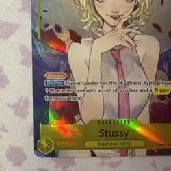 One Piece Card - STUSSY OP13-110 (SR) Alt Art Carrying on His Will English NM/M - Image 2