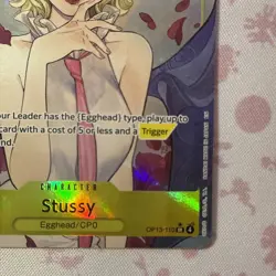 One Piece Card - STUSSY OP13-110 (SR) Alt Art Carrying on His Will English NM/M - Image 3