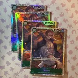 One Piece TCG OP13-028 Shanks SR X4 Playset Card Game CCG English - Image 1
