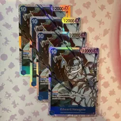 4x Edward.Newgate SR OP13-042 Carrying On His Will Foil One Piece Card Playset - Image 1