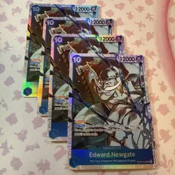 4x Edward.Newgate SR OP13-042 Carrying On His Will Foil One Piece Card Playset - Image 2