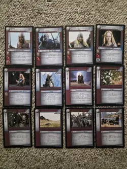 Lord Of The Rings TCG Series 4 The Two Towers 12 Card Rare Rohan Lot - Image 1