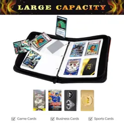 Basketball Card Binder 4 Pocket, Trading Card Binder with Sleeves, Sports Car... - Image 5