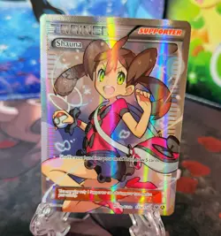 POKEMON SHAUNA 111A/124 FULL ART XY PREMIUM TRAINER COLLECTION RARE CARD 2017 - Image 2