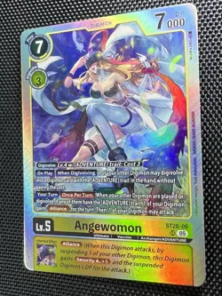 Angewomon Foil ST20-06 Digimon TCG Card NM Condition - Image 2