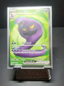 Pokemon TCG Arbok EX 185/165**Scarlet & Violet 151 Full Art Ultra Rare Holo card - Image 1