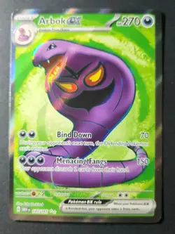 Pokemon TCG Arbok EX 185/165**Scarlet & Violet 151 Full Art Ultra Rare Holo card - Image 2