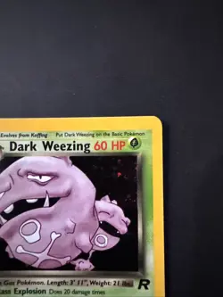 Dark Weezing 14/82 Team Rocket Set Holo Rare Vintage WOTC Pokemon Card - Image 3