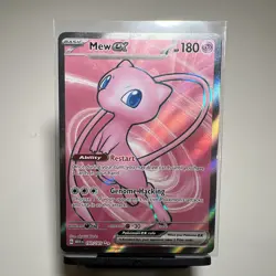 Pokemon Mew EX TCG Full Art Ultra Rare Holo Card 193/165 Scarlet & Violet 151 - Image 1