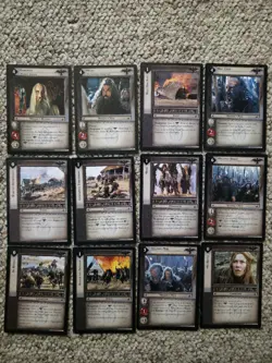 Lord Of The Rings TCG Series 4 The Two Towers 12 Card Rares Lot - Image 1