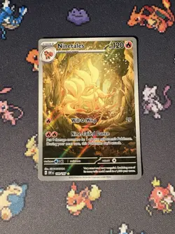 Pokemon Cards Ninetales 199/197 Illustration Rare Obsidian Flames - (NM) #1 - Image 1