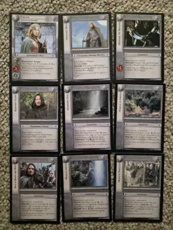Lord Of The Rings TCG Series 4 The Two Towers 9 Card Gondor RARE LOT - Image 1