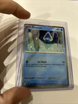 Pokemon Card Snorunt 037/182 - Paradox Rift Holo Holiday Stamp - Cosmic Holo - Image 2