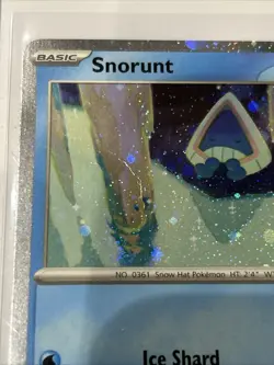 Pokemon Card Snorunt 037/182 - Paradox Rift Holo Holiday Stamp - Cosmic Holo - Image 4