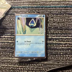 Pokemon Card Snorunt 037/182 Paradox Rift Holo Holiday Stamp - Image 1