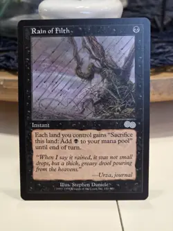 Rain of Filth U Urza's Saga 151 NM Mtg - Image 1