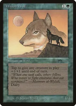 Wyluli Wolf - Variation Arabian Nights LP MTG - Image 1