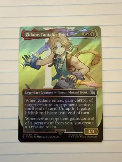Zidane, Tantalus Thief - #550 (Borderless) (Surge Foil) Final Fantasy - Mtg - Image 1