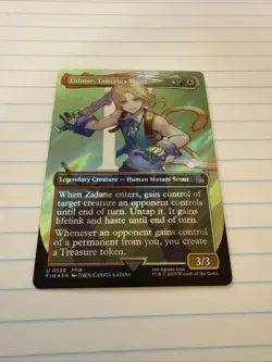 Zidane, Tantalus Thief - #550 (Borderless) (Surge Foil) Final Fantasy - Mtg - Image 2
