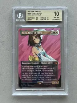 BGS 10 ~ Yuna, Hope of Spira #549 SURGE FOIL Borderless MTG Final Fantasy FIN - Image 3