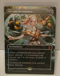 Greater Auramancy (Anime Borderless) Wilds of Eldraine: Enchanting Tales Regular - Image 1