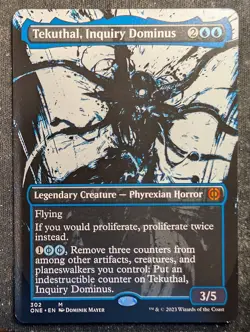 Tekuthal, Inquiry Dominus - Borderless Showcase - Phyrexia All Will Be One (MTG) - Image 1